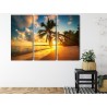 Mehrteiliges Bild Tropischer Strand In Punta Cana  Dominikanische Republik