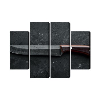 Mehrteiliges Bild Altes Küchenmesser