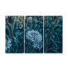 Mehrteiliges Bild Kornblumen Auf Der Wiese 3D