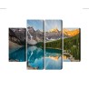 Mehrteiliges Bild Kanadischer Moraine Lake 3D