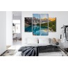 Mehrteiliges Bild Kanadischer Moraine Lake 3D