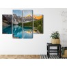 Mehrteiliges Bild Kanadischer Moraine Lake 3D