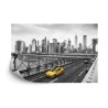Fototapete Taxi Crossing Brooklyn Bridge