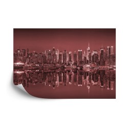 Fototapete New Yorker Reflexionen In Rot