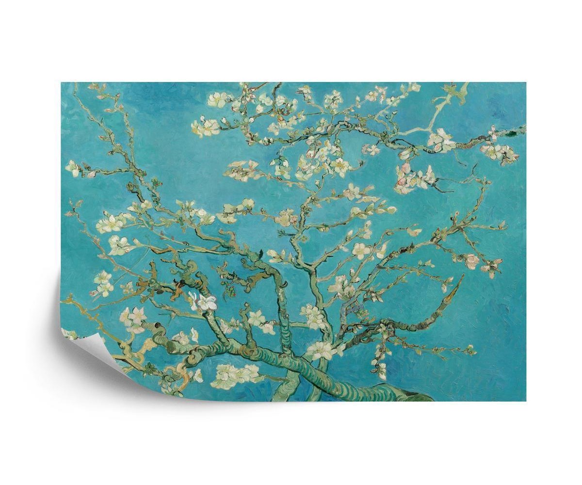Fototapete Van Gogh Blüten In Türkis