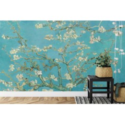 Fototapete Van Gogh Blüten In Türkis