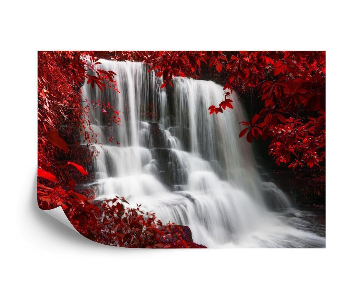 Fototapete Herbst Wasserfall