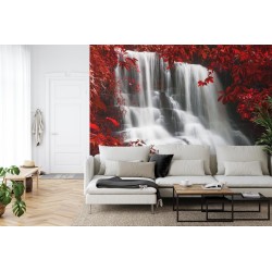 Fototapete Herbst Wasserfall