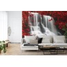 Fototapete Herbst Wasserfall