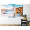 Mehrteiliges Bild Die Golden Gate Bridge In San Francisco