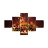 Mehrteiliges Bild Leckere Burger