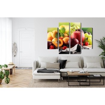 Mehrteiliges Bild Frisches Sommerobst