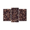 Mehrteiliges Bild Geröstete Kaffeebohnen