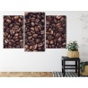 Mehrteiliges Bild Geröstete Kaffeebohnen