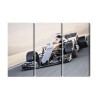 Mehrteiliges Bild Formel-1-Wagen Auf Der Rennstrecke