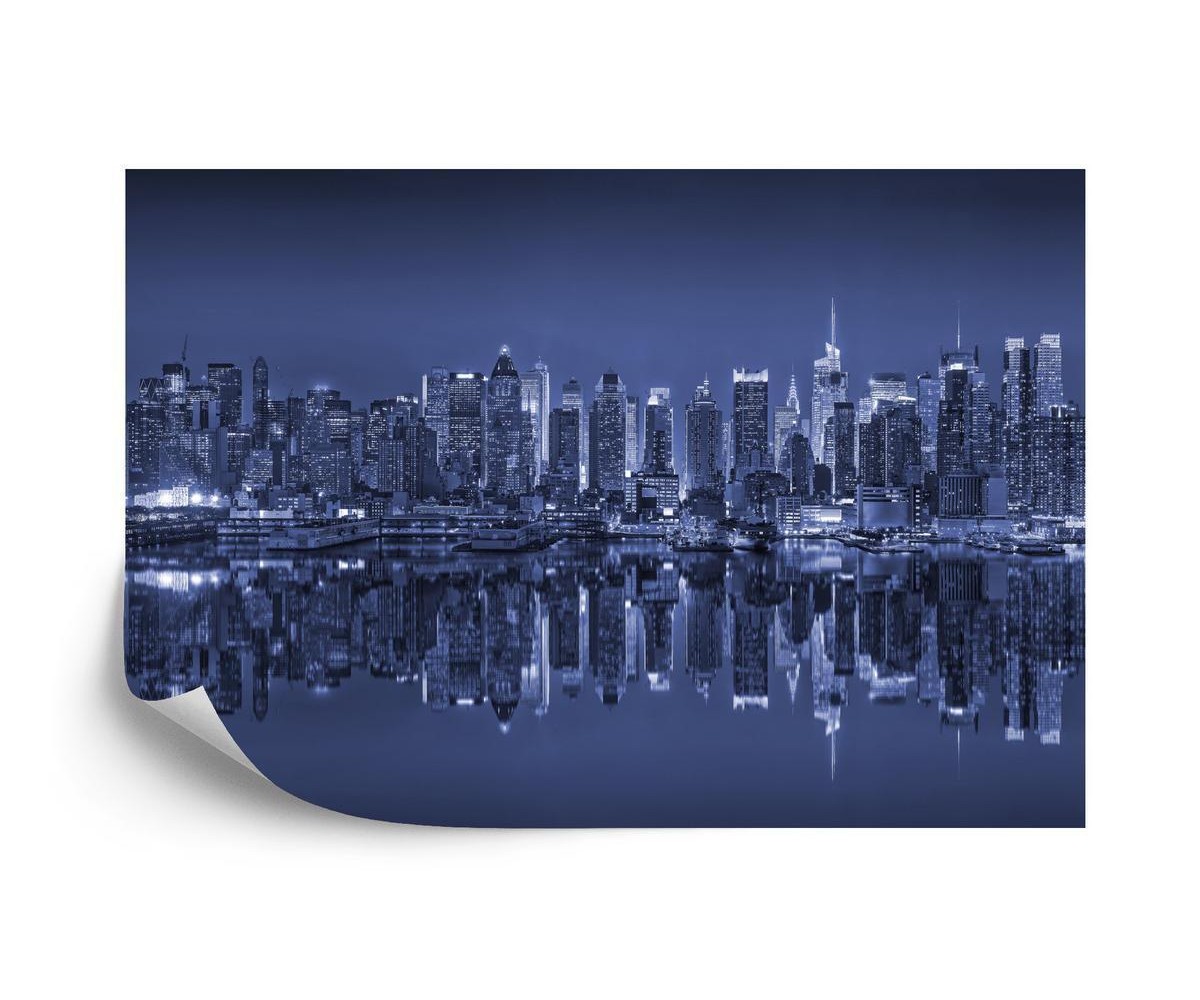 Fototapete New Yorker Reflexionen In Blau