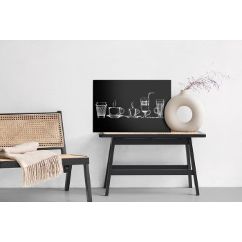 Leinwandbild Kaffeetassen-Set