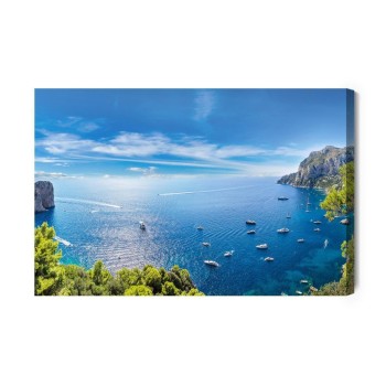 Leinwandbild Yachten Am Meer