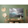 Leinwandbild Meer Und Graue Wolken