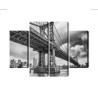 Mehrteiliges Bild Manhattan-Brücke In New York City