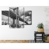 Mehrteiliges Bild Manhattan-Brücke In New York City