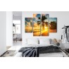 Mehrteiliges Bild Tropischer Strand In Punta Cana  Dominikanische Republik