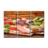 Mehrteiliges Bild Lachs Unter Gemüse
