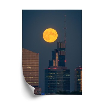 Poster Vollmond In Warschau
