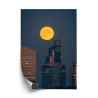 Poster Vollmond In Warschau
