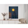 Poster Vollmond In Warschau