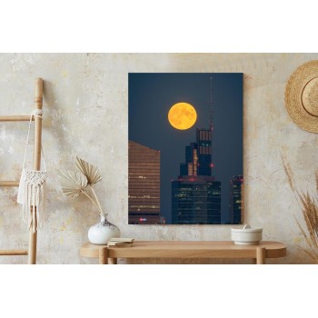 Poster Vollmond In Warschau