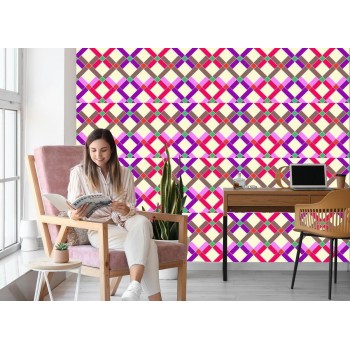 Tapete Geometrisch - Bunte Diamanten