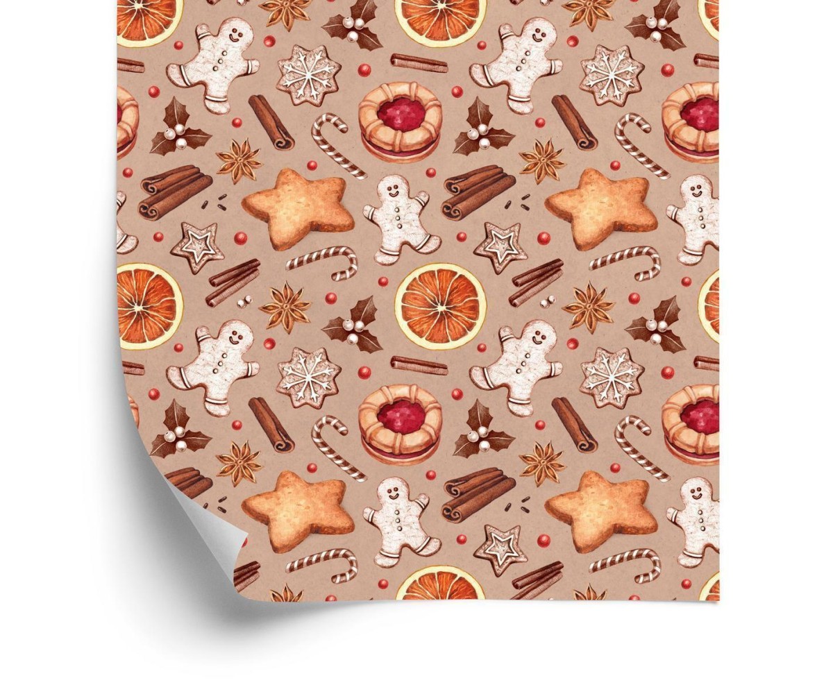 Tapete Weihnachtslebkuchen