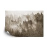 Fototapete Wald Im Nebel Texturiert In Sepia