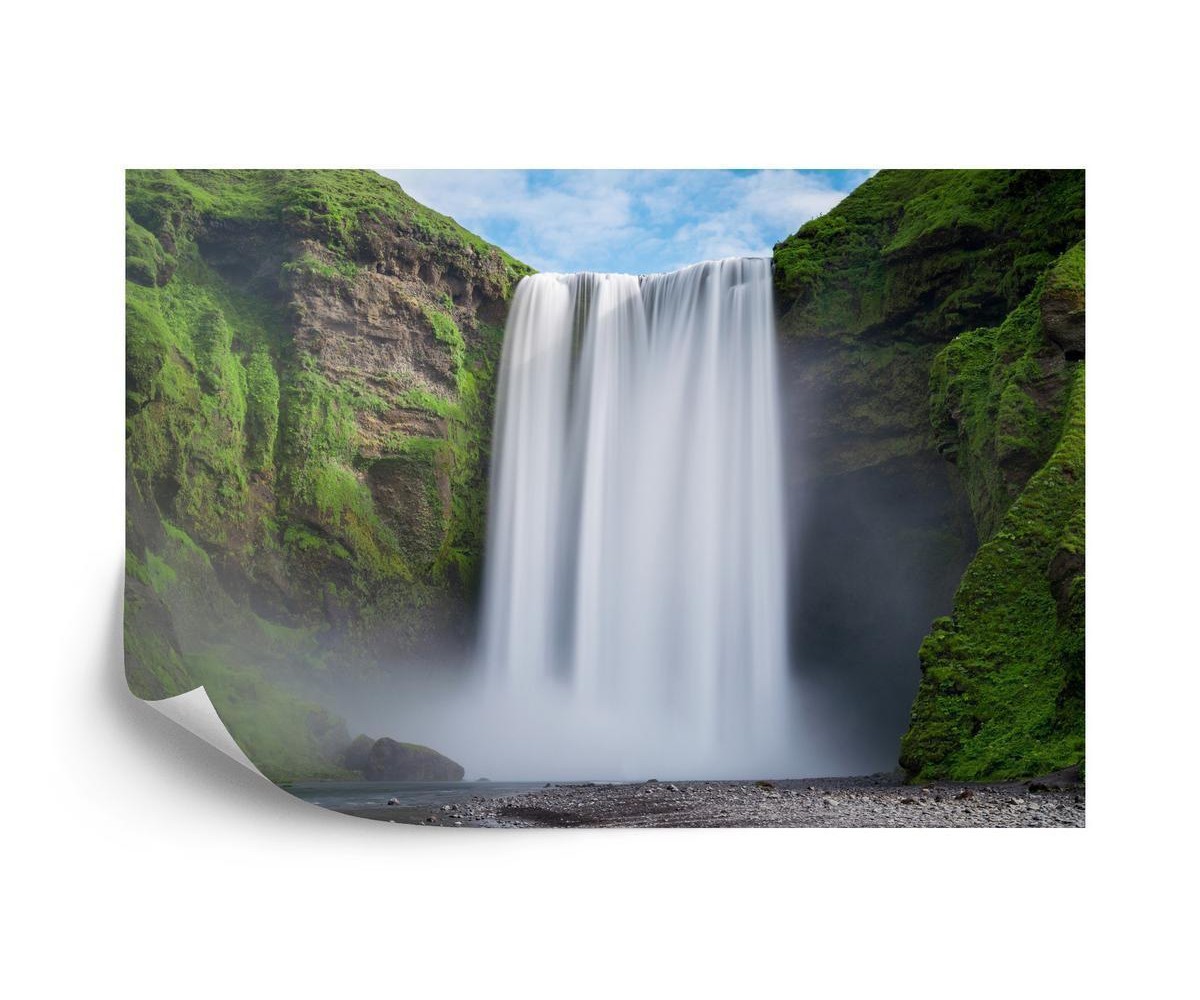 Fototapete Wasserfall Skógafoss