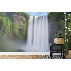 Fototapete Wasserfall Skógafoss