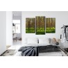Mehrteiliges Bild 3D-Kiefernwald