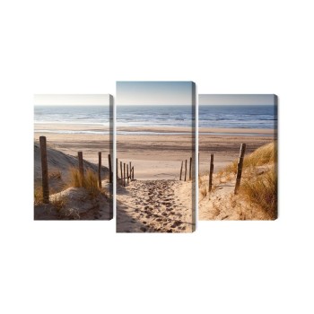 Mehrteiliges Bild Sandiger Weg Zur Nordsee