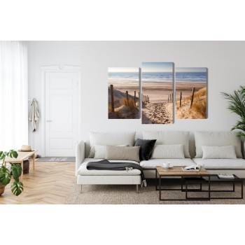 Mehrteiliges Bild Sandiger Weg Zur Nordsee