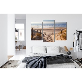 Mehrteiliges Bild Sandiger Weg Zur Nordsee