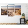 Mehrteiliges Bild Sandiger Weg Zur Nordsee