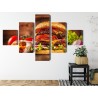 Mehrteiliges Bild Hausgemachter Hamburger