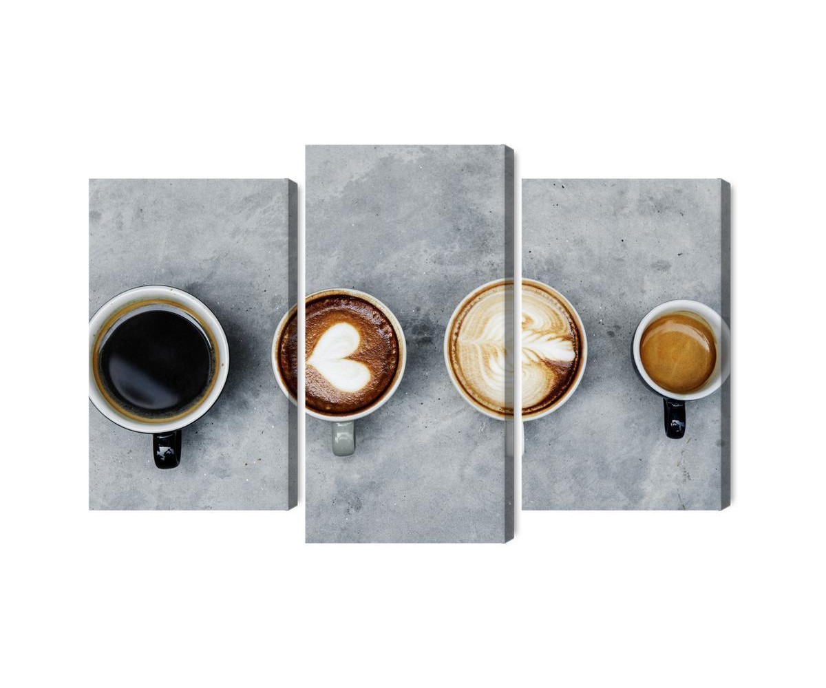 Mehrteiliges Bild Tassen Mit Kaffee
