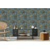 Tapete Konkretes Holz 3D-Muster
