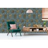 Tapete Konkretes Holz 3D-Muster