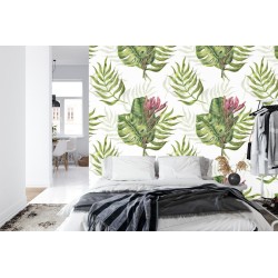 Fototapete Monstera Blätter
