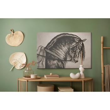 Leinwandbild Skizziertes Pferd