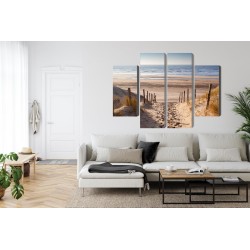Mehrteiliges Bild Sandiger Weg Zur Nordsee