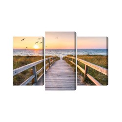 Mehrteiliges Bild Nordseemole 3D