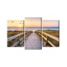 Mehrteiliges Bild Nordseemole 3D